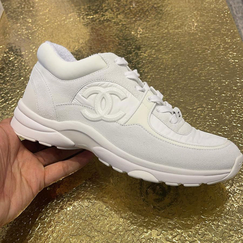 Chanel CC Logo Sneaker White (Reflective)