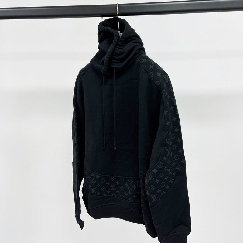 Louis Vuitton Monogram Circle Cut Hoodie Black