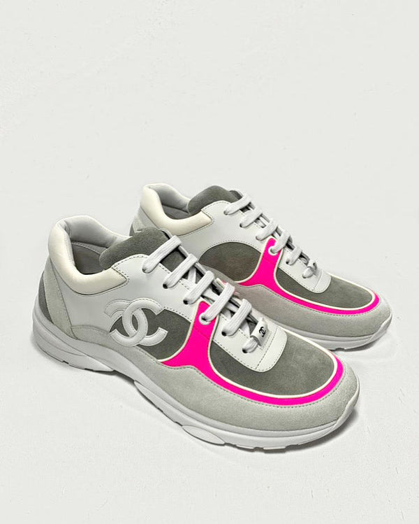 Chanel CC Logo Sneaker Pink