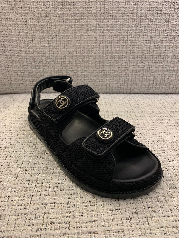 Chanel Fabric CC 'Dad' Sandals