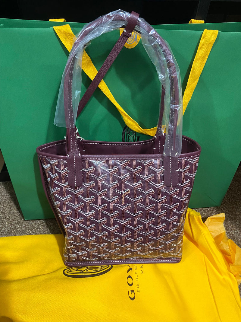 Goyard Anjou Mini Bag (Burgundy)