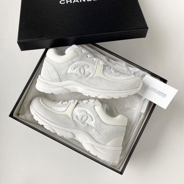 Chanel CC Logo Sneaker White (Reflective)