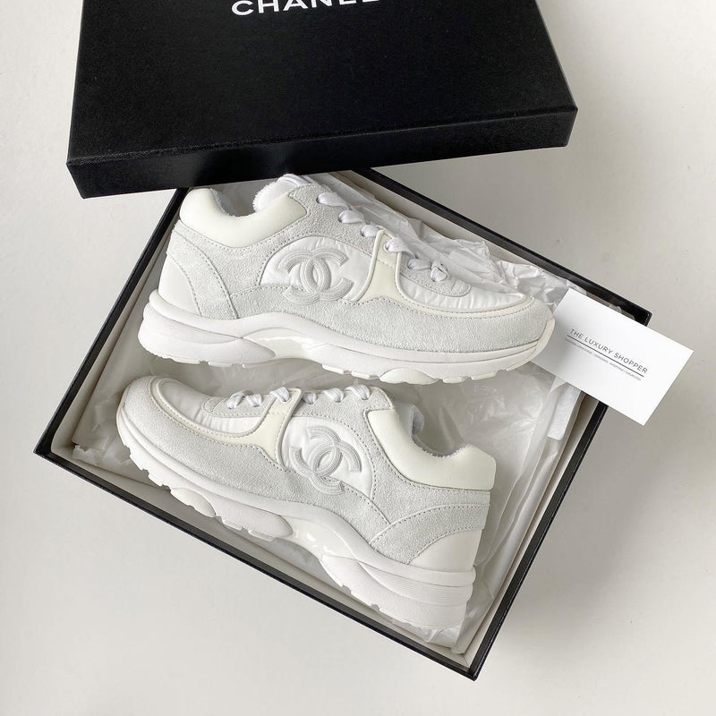 Chanel CC Logo Sneaker White (Reflective)