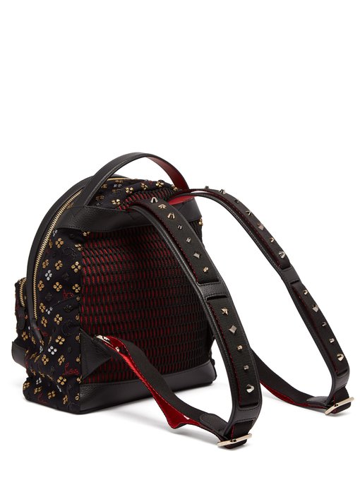 Christian Loboutin Backloubi Small Glitter Jacquard Backpack
