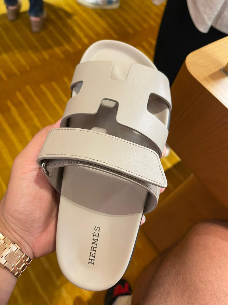 Hermès Chypre Sandals (Beige Mastic)