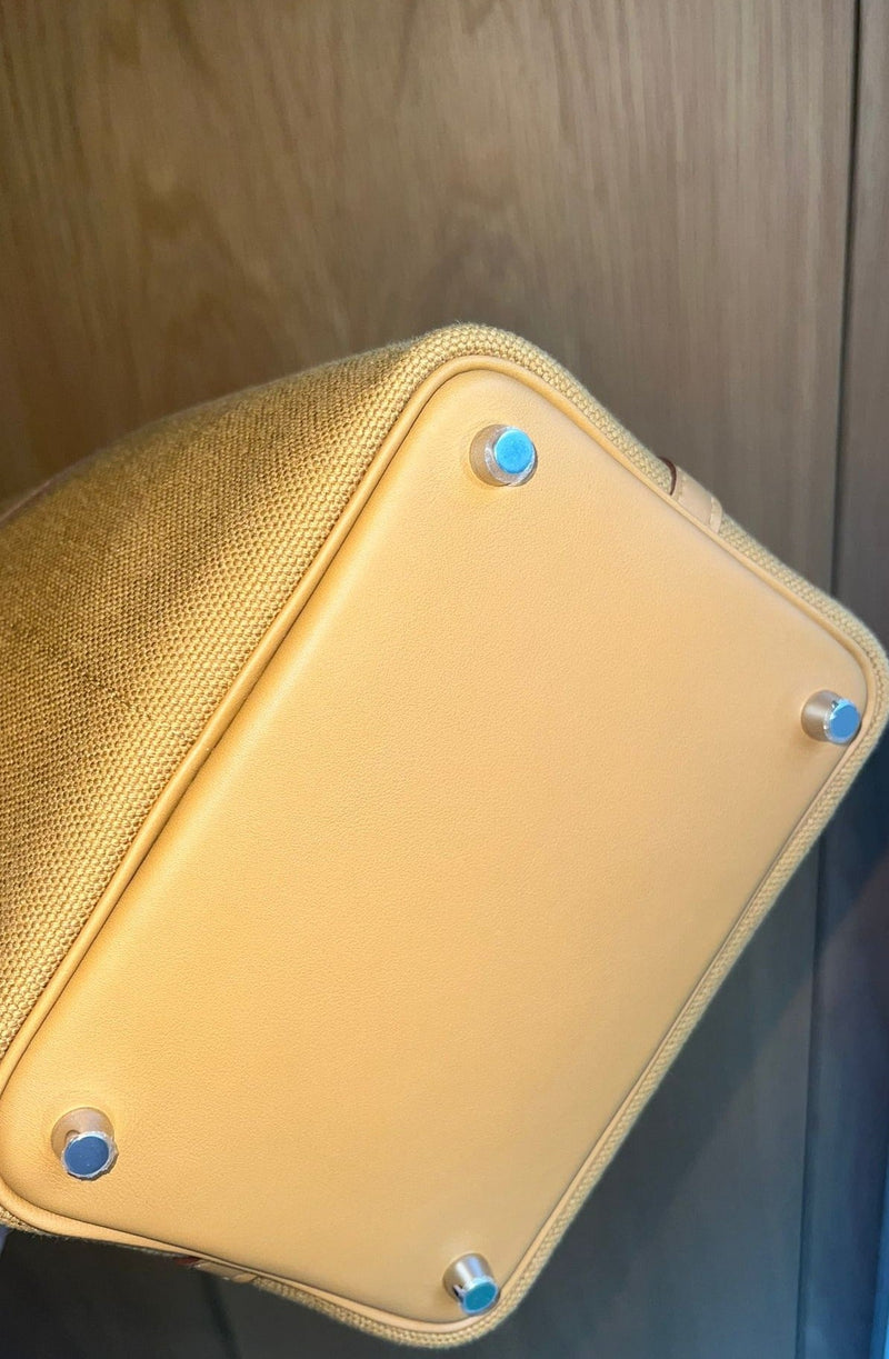 Hermès Picotin Cargo 18cm Sesame Canvas PHW