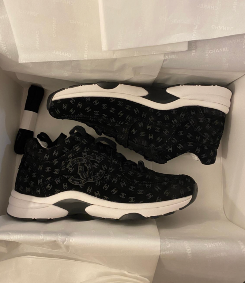 Chanel CC All Over Logo Sneaker Black (2022)