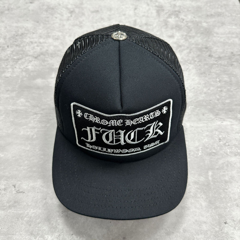Chrome Hearts F U C K Hollywood Trucker Cap