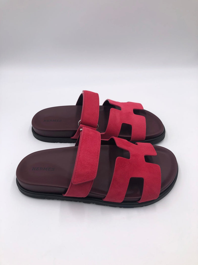 Hermès Chypre Sandals (Rose Framboise)