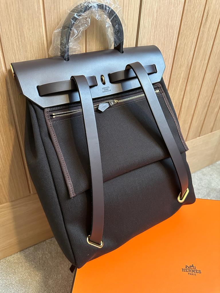 Hermès Herbag Backpack Ebene GHW