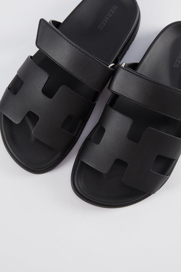 Hermès Chypre Sandals (Black)