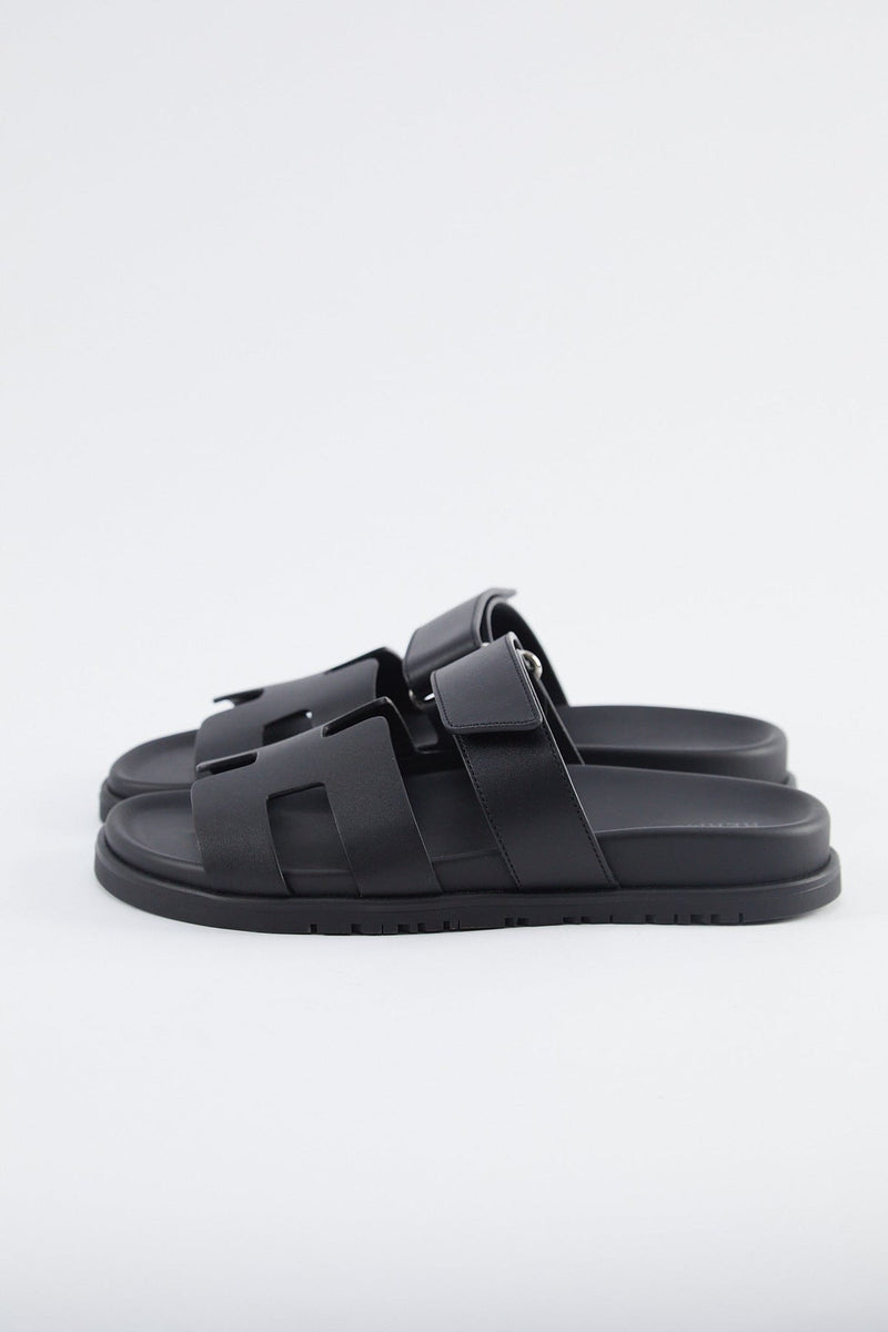 Hermès Chypre Sandals (Black)