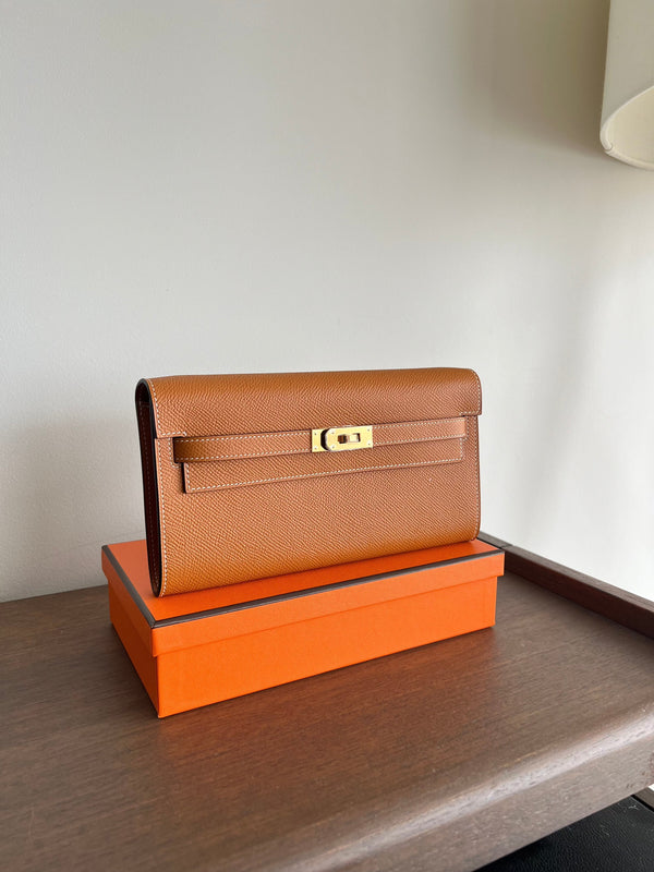 Hermès Kelly To Go Toffee Epsom GHW