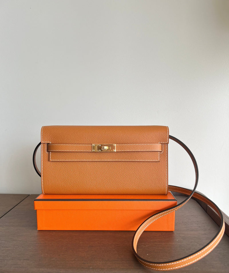 Hermès Kelly To Go Toffee Epsom GHW