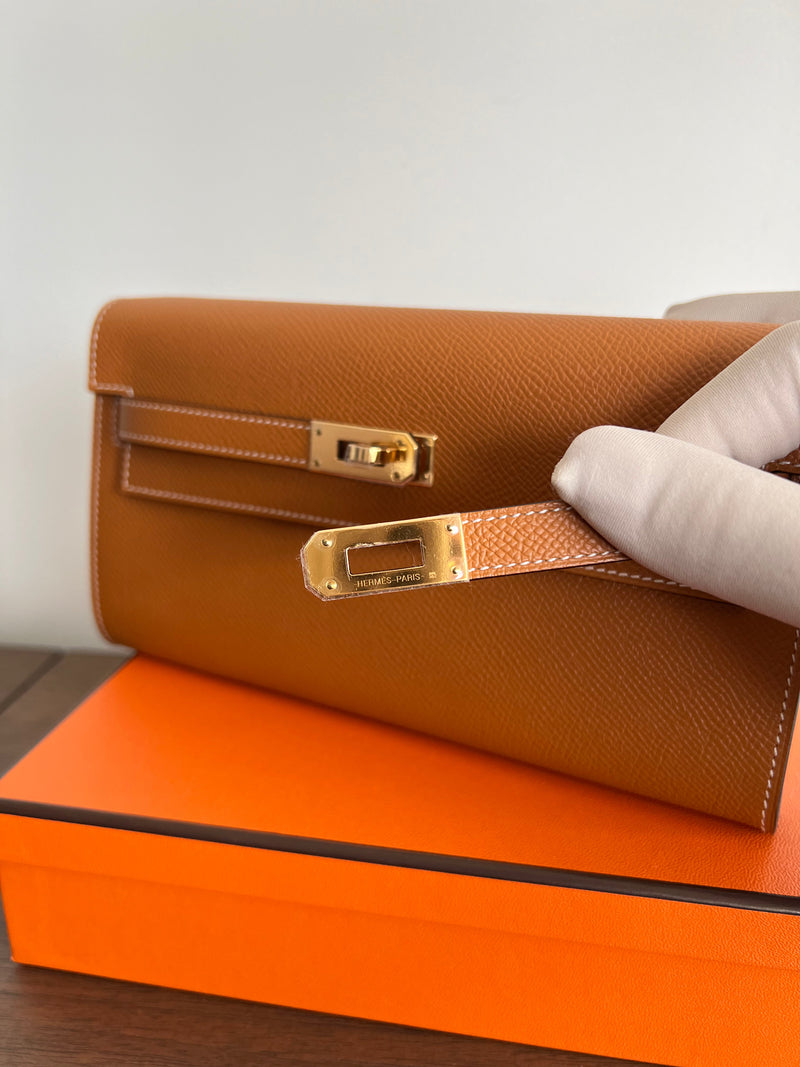 Hermès Kelly To Go Toffee Epsom GHW