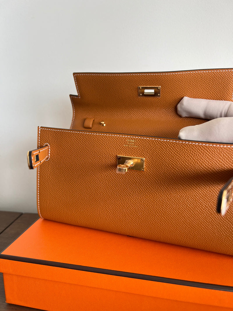 Hermès Kelly To Go Toffee Epsom GHW