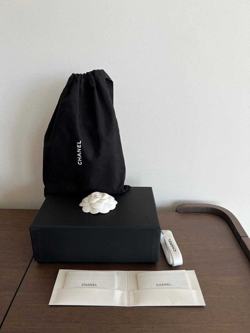 Chanel Kelly Shopping Bag Shiny Aged Calfskin & Gold Hardware Black (Nano)