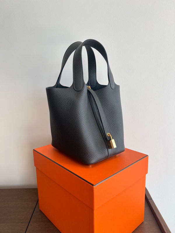 Hermès Picotin 18cm Dark Bronze GHW
