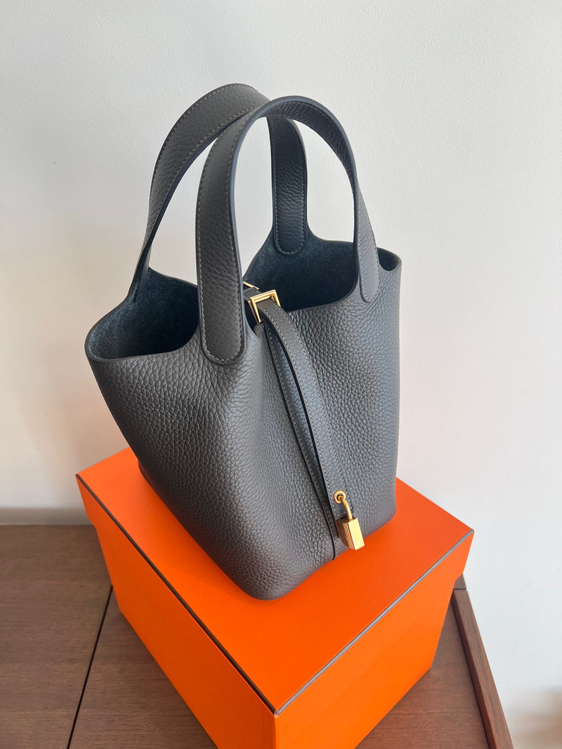 Hermès Picotin 18cm Dark Bronze GHW