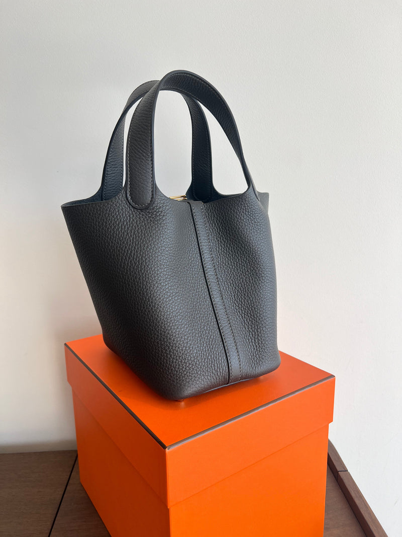 Hermès Picotin 18cm Dark Bronze GHW