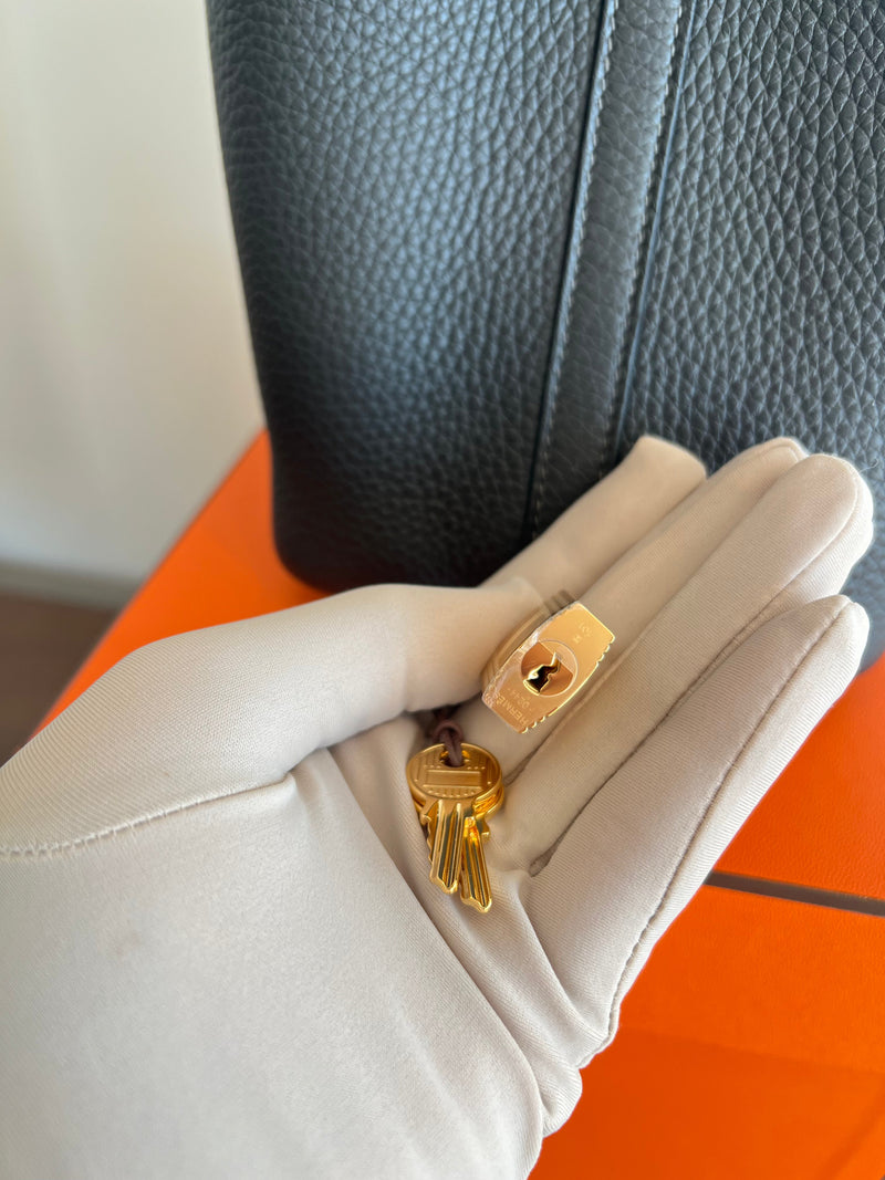 Hermès Picotin 18cm Dark Bronze GHW