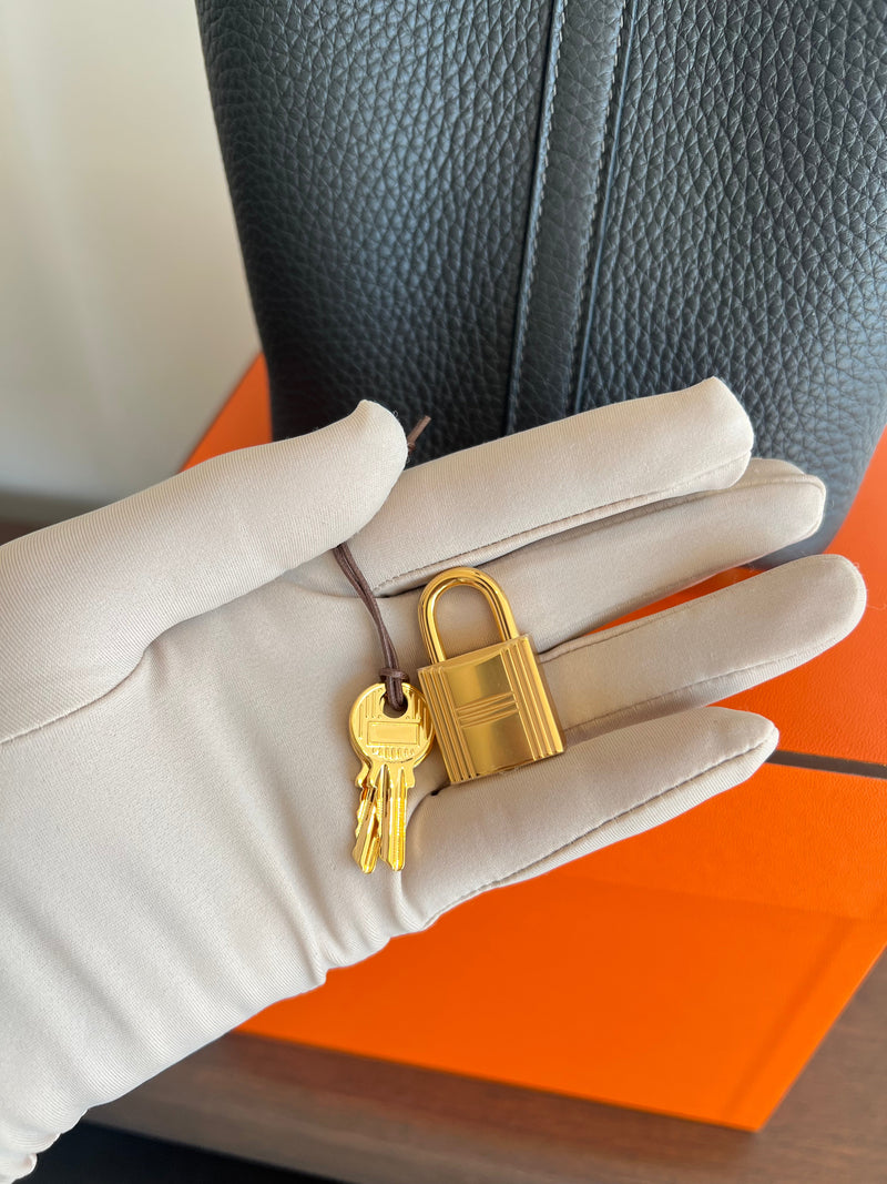 Hermès Picotin 18cm Dark Bronze GHW