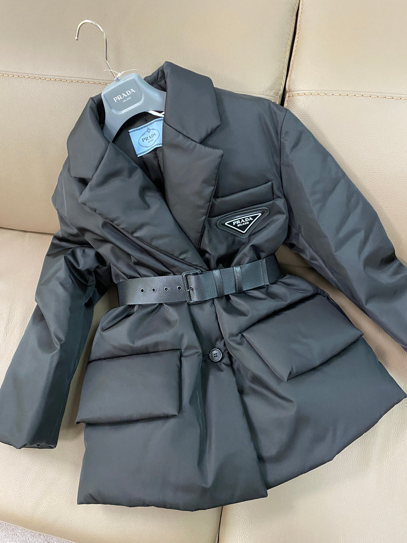 Prada Re-Nylon Gabardine Puffer Jacket