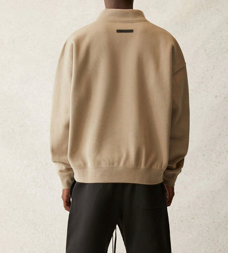 Fear Of God ESSENTIALS Pullover Mock Neck Sweatshirt Moss