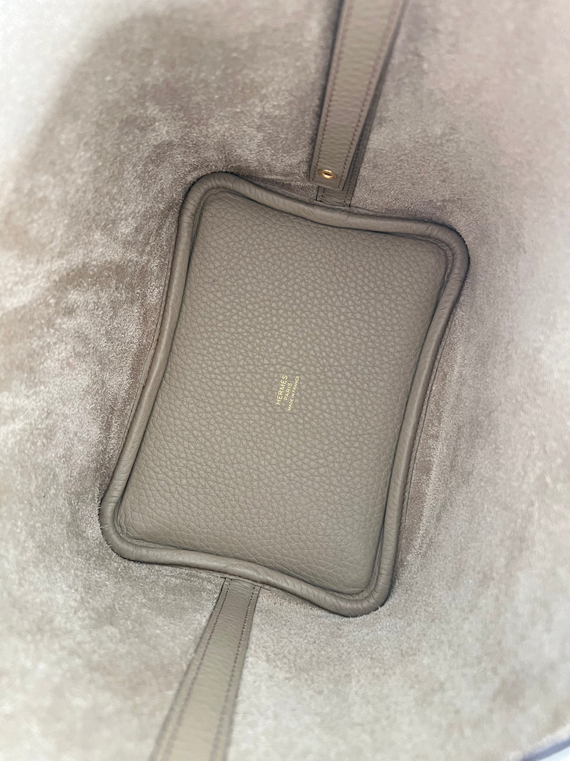 Hermès Picotin 18cm Beige Marfa GHW