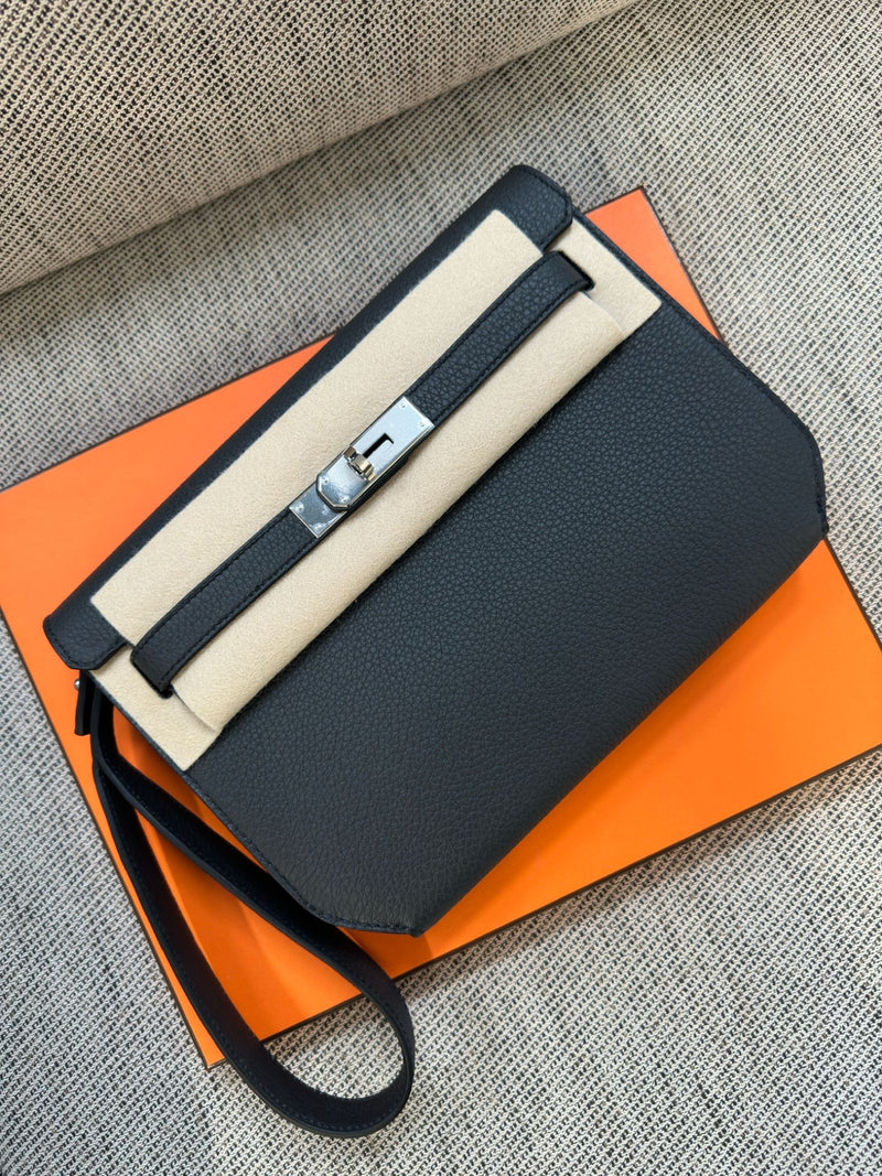 Hermès Kelly Depeches 25 Plomb Palladium Hardware
