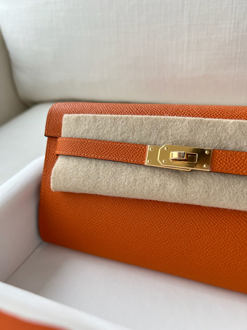Hermès Kelly To Go Orange Epsom GHW