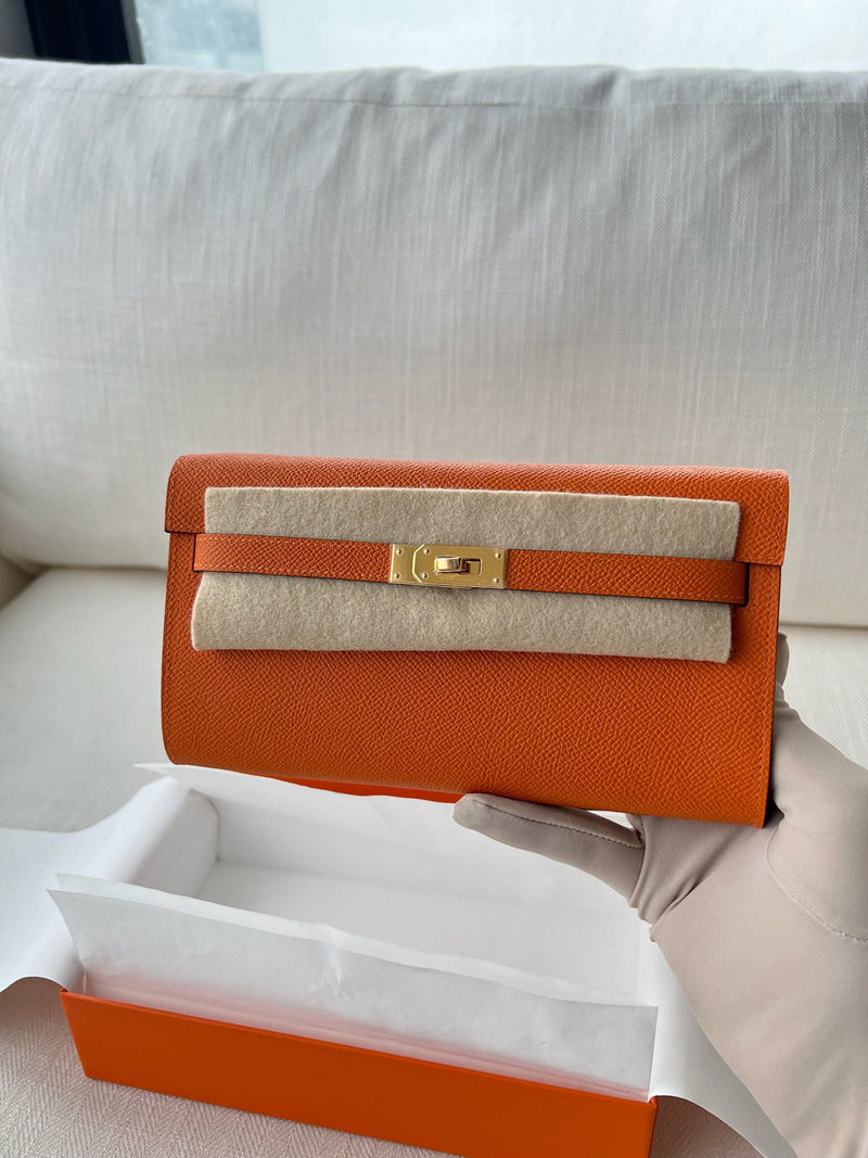 Hermès Kelly To Go Orange Epsom GHW