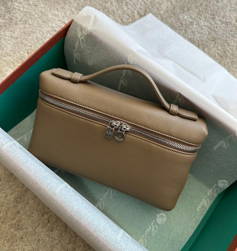 Loro Piana Extra Pocket Pouch L19 (Warm Mastic)