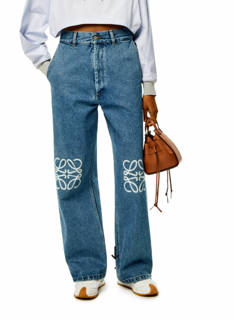 Loewe Anagram High-Rise Wide-Leg Jeans