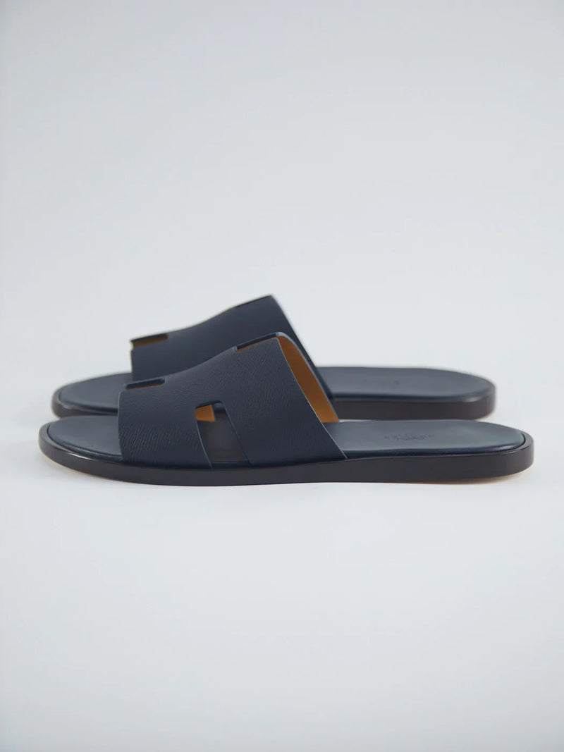 Hermès Izmir Sandals (Marine)