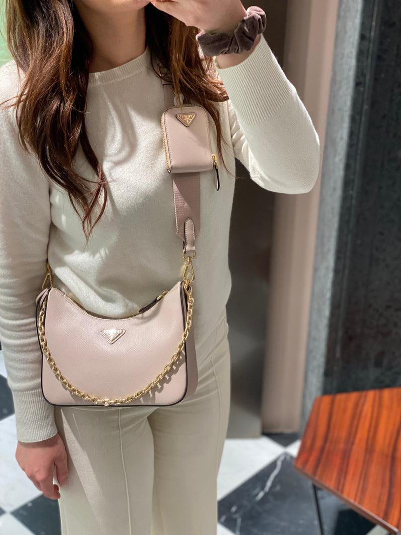 Prada Re-Edition 2005 Saffiano Leather Bag (Water Lily)