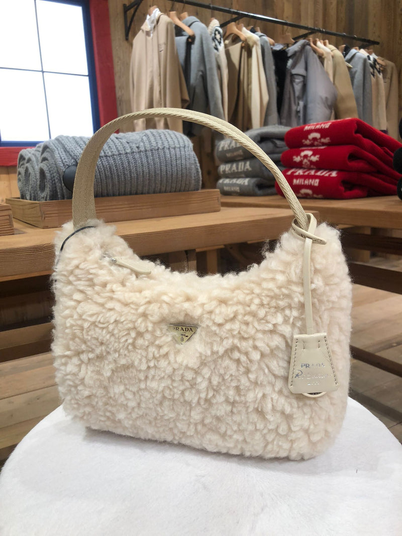 Prada Re-Edition 2000 Cashmere Bag (Beige)
