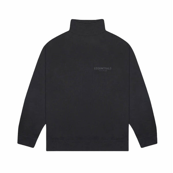 Fear Of God ESSENTIALS Pullover Mock Neck Sweatshirt Black (Womens)