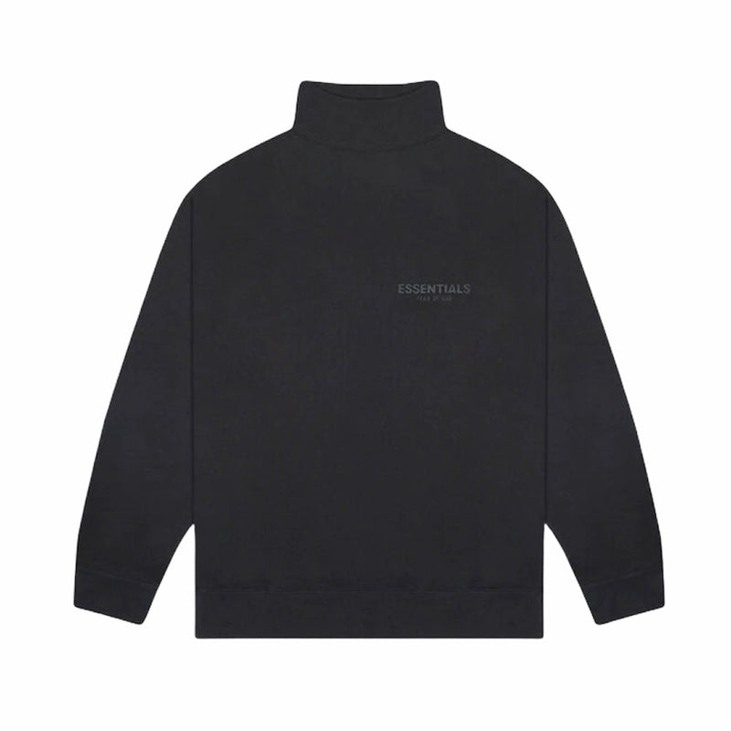Fear Of God ESSENTIALS Pullover Mock Neck Sweatshirt Black (Womens)