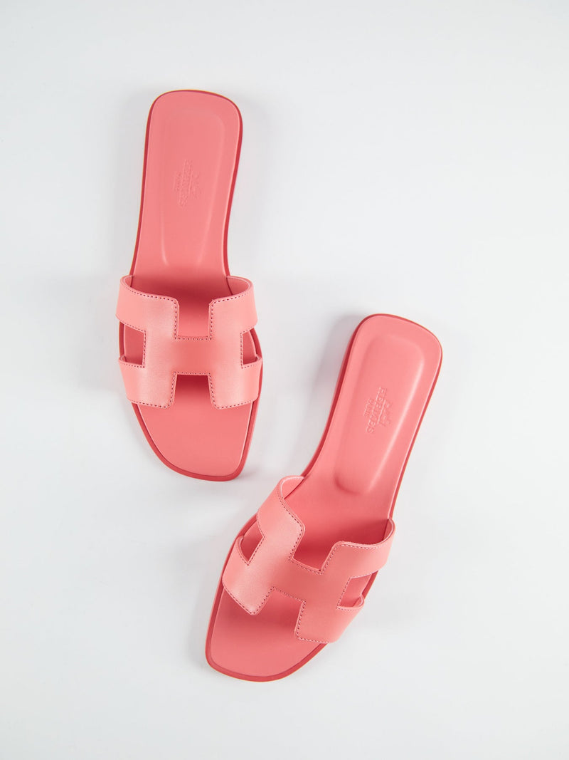 Hermès Oran Sandals (Rose Boise)