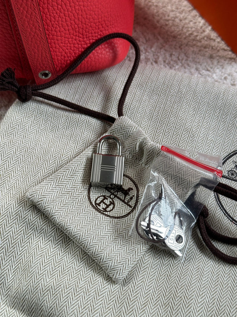 Hermès Picotin 18cm Rose Texas PHW