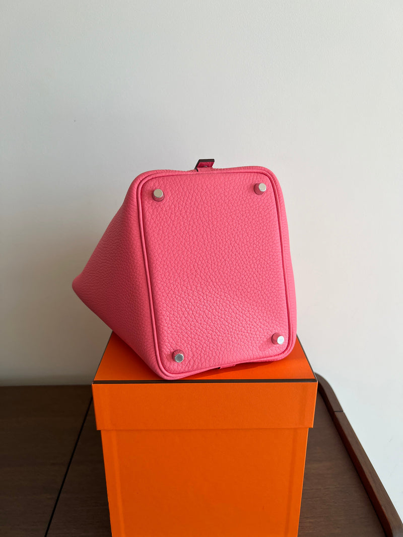 Hermès Picotin 18cm Rose Azalee PHW