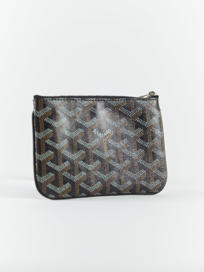 Goyard Mini Senat Pouch (Black)