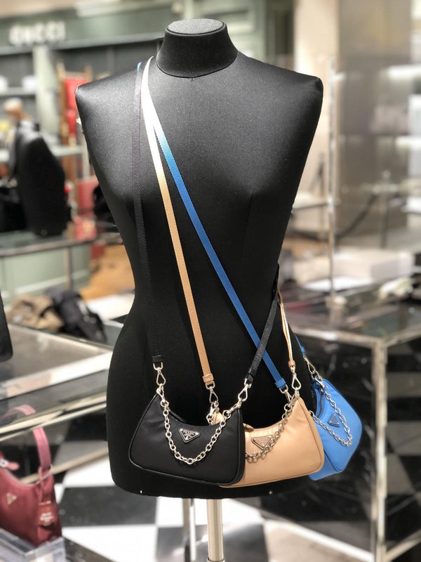 Prada Mini Nylon Hobo Bag