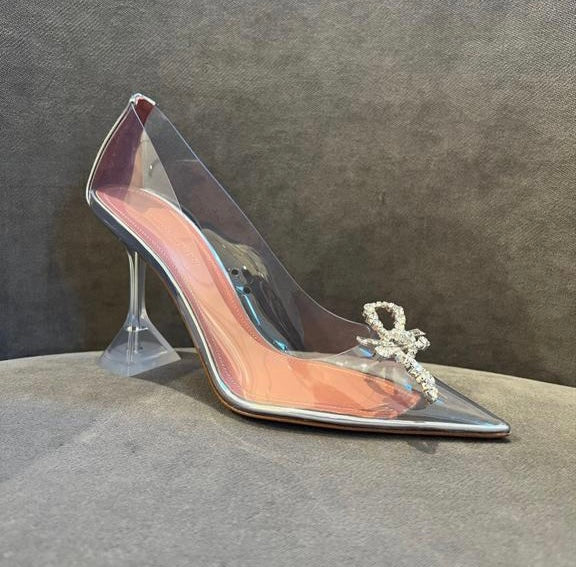 Amina Muaddi Rosie Glass PVC Pumps (FW21/22)