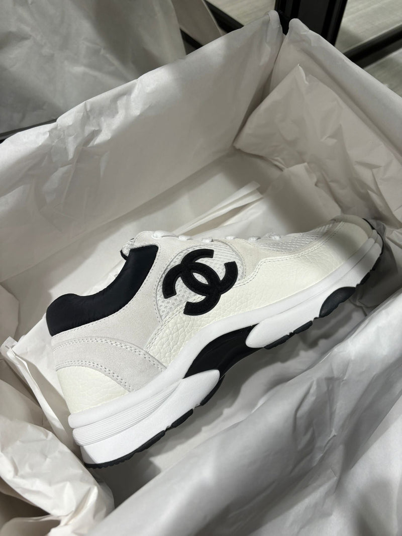 Chanel CC Logo Sneaker White/Black