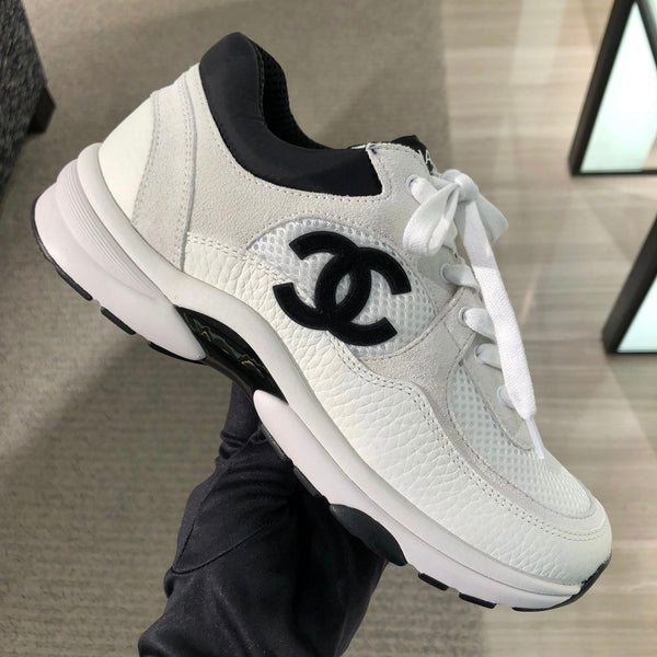 Chanel CC Logo Sneaker White/Black