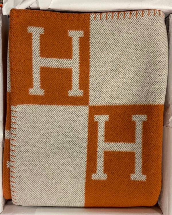 Hermès Avalon Throw Blanket (Potiron)