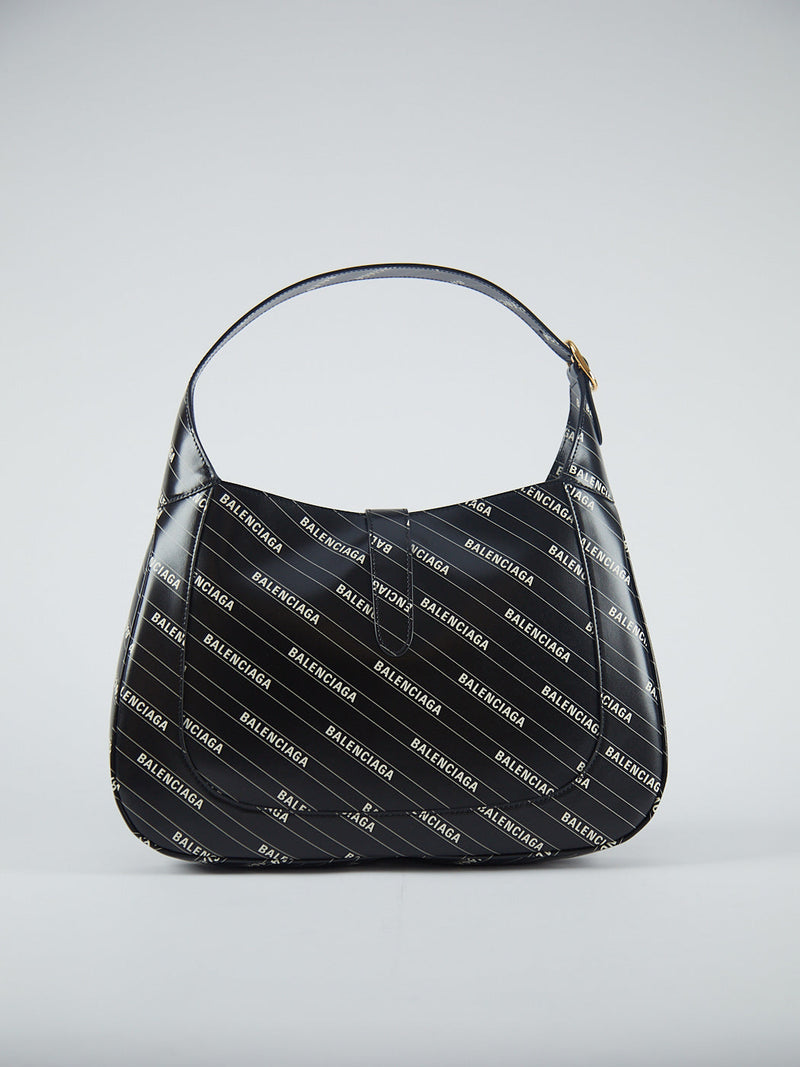 The Hacker Project Gucci x Jackie Logo Bag Black