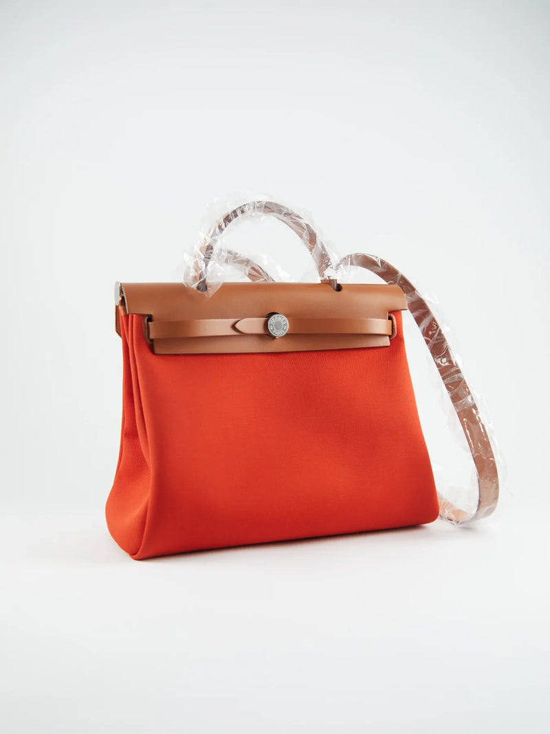 Hermès Herbag Zip 31 Bag Verso Orange Mecano PHW